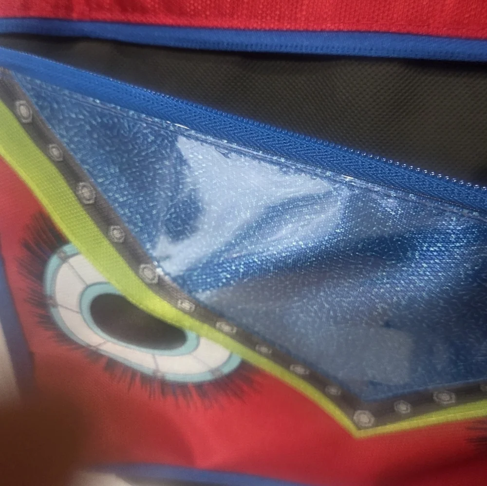 Case-it Monster Flip Top Kids Bag - Red and Blue - Picture 6 of 12